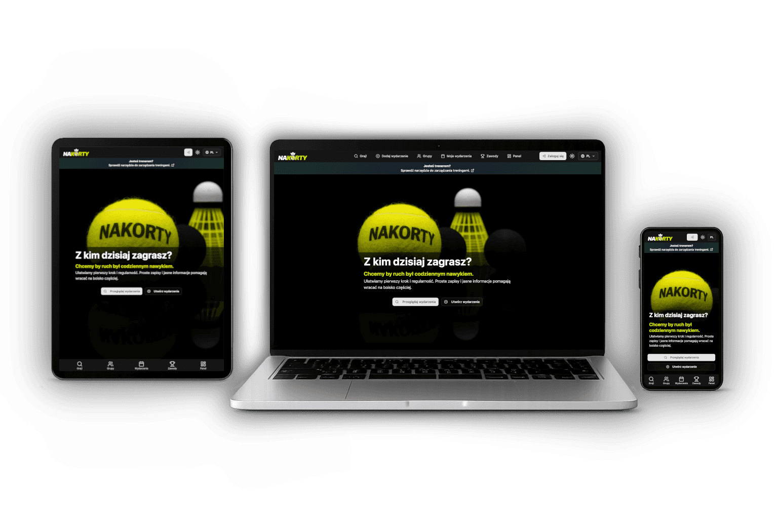 Podgląd nowoczesnej strony internetowej